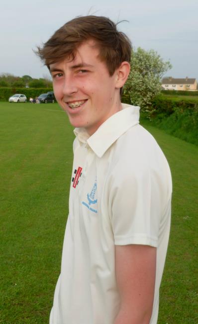 Noah Davies - top scored for Carew Noah Davies - top scored for Carew